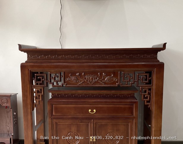 Bàn Thờ Hương Đá Triện Sen BT63 tại Cầu Giấy