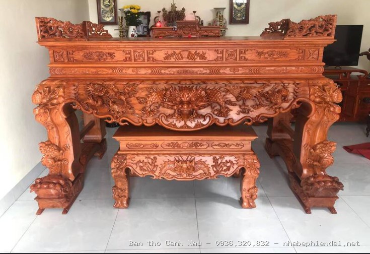 Bàn thờ Phật đẹp BTP 61107 tại Hà Đông