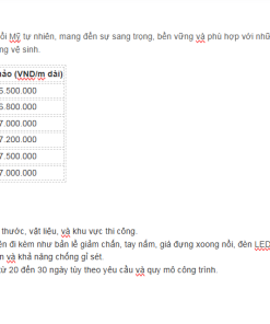 Báo giá Tủ bếp Inox cánh gỗ sồi Mỹ