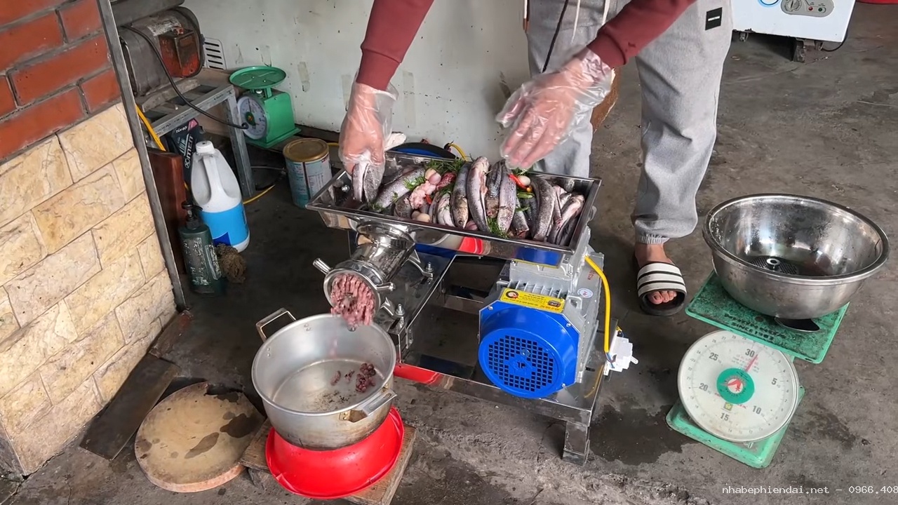 Máy xay xương – xay thịt – xay cá inox công nghiệp QL32 động cơ 3kW Toàn Phát - Hình 3 Máy xay xương – xay thịt – xay cá inox công nghiệp QL32 động cơ 3kW Toàn Phát - Hình 3