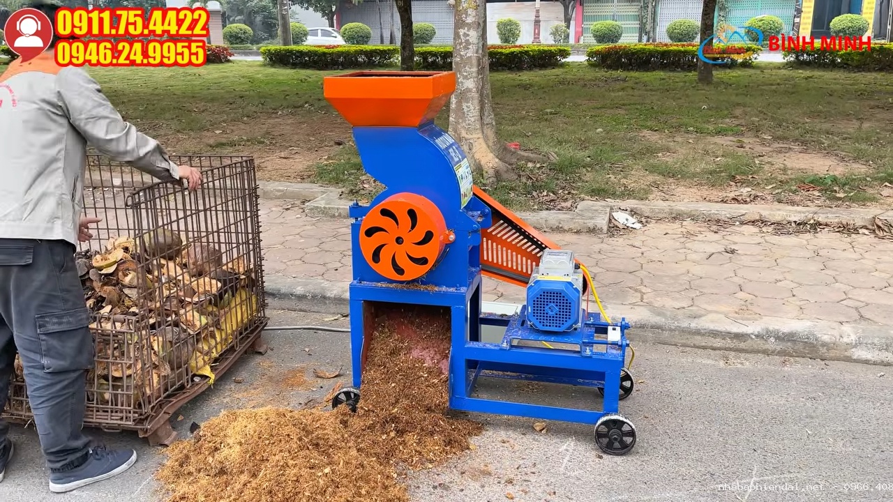 Máy xay lá dừa 3kW – công suất mạnh, băm nhanh - Hình 1 Máy xay lá dừa 3kW – công suất mạnh, băm nhanh - Hình 1