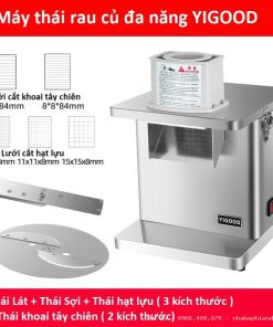 MÁY THÁI HẠT LỰU KHOAI TÂY: Giải pháp cắt củ quả đa năng, vuông vắn