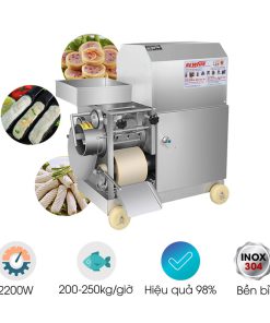 Máy xay chả cá lọc xương – Giải pháp tách xương cá tự động năng suất 250kg/giờ