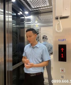 Thang máy gia đình khung thép vách kính 350 kg - chi tiết máy 10