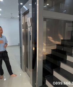 Thang máy gia đình khung thép vách kính 350 kg - chi tiết máy 24