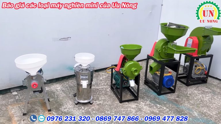 (309) BÁO GIÁ các loại máy nghiền mini đa năng mới nhất _ Bột khô bột nước nghiền cám chăn nuôi