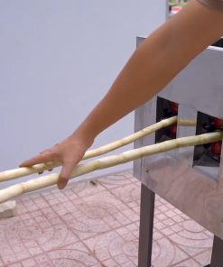 Máy Bào Vỏ Mía 2 Cây Mẫu Mới Nhất 3 Biến Tần - 40 Lưỡi- Ray Trượt Mới
