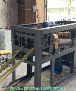 Máy Cạo Vỏ Mía 3 Cây Tự Động Cấu Hình Khủng Thử Với 1 Bó Mía 22kg Còn Nguyên Vỏ