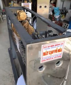 Thử máy cạo vỏ mía trước khi giao - chi tiết máy 2