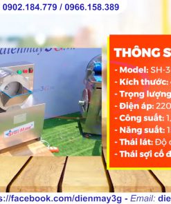 Top 3 Máy Cắt Rau Củ Quả Chuyên Thái Lát, Thái Sợi - chi tiết máy 2