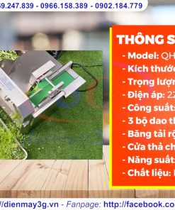 Vận Hành Thực Tế Máy Cắt Rau Củ Quả Đa Năng QH220