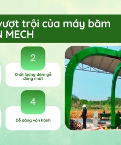 Máy băm gỗ GREEN MECH – Đa dạng công suất, đáp ứng mọi nhu cầu sản xuất
