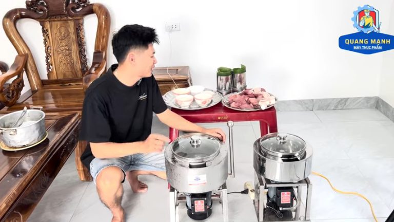 Máy Xay Giò Chả 5kg Cho Hộ Kinh Doanh (431) Hướng dẫn Xay giò chả tại nhà_ Cách xay giò không bị bở _ Máy xay giò 2kg_1 mẻ BẢO HÀNH 1 năm