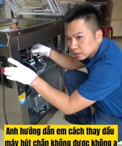 Cách thay dầu máy hút chân không chè
