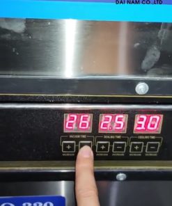 Máy hút chân không DZQ-320 có 2 thanh hàn - chi tiết máy 2