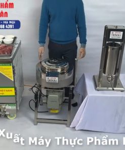 TRỌN BỘ MÁY LÀM XÚC XÍCH 4KG CHO HỘ KINH DOANH ( MÁY XAY + MÁY NHỒI + MÁY CUỘN + MÁY HẤP)