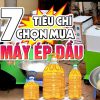 7 Tiêu Chí Chọn Máy Ép Dầu Lạc Tránh Mất Tiền Oan