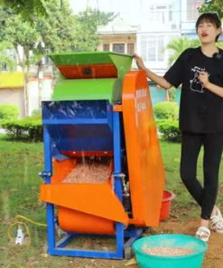 Máy Bóc Vỏ Lạc Đậu Phộng 2 Quạt Gió Năng Suất 4 Tạ
