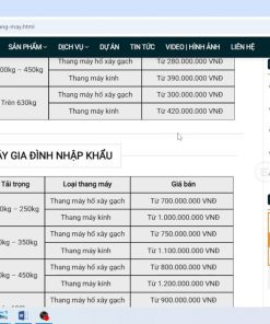 Báo giá thang máy cáp kéo - chi tiết máy 2
