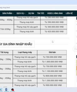 Báo giá thang máy cáp kéo - chi tiết máy 3