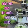 Bình Quân Group Máy Ép Nước Cốt Inox Ép Kiệt Các Loại Rau Củ Quả