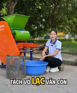 Bóc Tách Đậu Phộng Siêu Tốc Với Máy Bóc Vỏ Lạc 2 Quạt Gió
