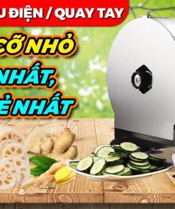 Chi Tiết Máy Thái Lát Rau Củ, Hoa Quả Quay Tay Điện Điện Máy 3G