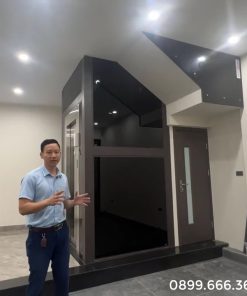 Mẫu thang máy quan sát (thang kính) khung thép 450kg - chi tiết máy 3