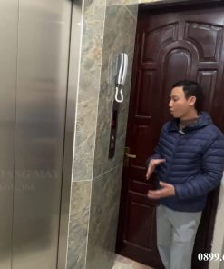 Thang máy khung thép I200 kết hợp tường gạch - chi tiết máy 4