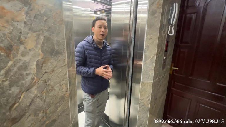 Thang máy gia đình khung thép I200 kết hợp tường gạch Chia sẻ thang máy gia đình 450kg động cơ Italia cao cấp (3)