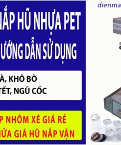 Máy đóng nắp hũ nhựa PET, lon nắp nhôm xé - chi tiết máy 3