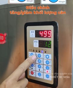 Hướng dẫn sử dụng máy cân định lượng – bàn phím điều khiển và cài đặt trọng lượng - chi tiết máy 3