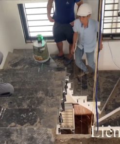Giải pháp lắp thang máy kính cho nhà cải tạo bằng cách cắt thang bộ - chi tiết máy 3
