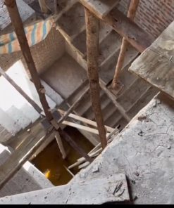 Xây dựng hố thang kính và phòng máy thang máy tại biệt thự Tiền Hải - chi tiết máy 2