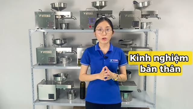 Hướng dẫn chọn mua MÁY ÉP DẦU GIA ĐÌNH - Ép Kiệt, Dầu Sạch (VITEKO) (1)