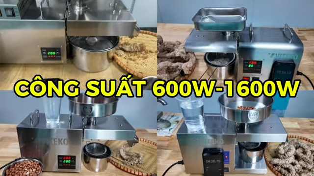 Hướng dẫn chọn mua MÁY ÉP DẦU GIA ĐÌNH - Ép Kiệt, Dầu Sạch (VITEKO)