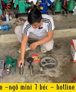 Máy nổ bỏng gạo – ngô mini 7 béc thế hệ mới chạy XĂNG - chi tiết máy 5