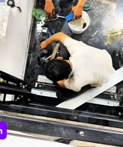 Quy trình lắp đặt thang máy Huy Hoàng Luxury trong 7 ngày - chi tiết máy 5