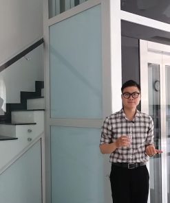 Tham quan công trình thang máy kính cao cấp đã hoàn thiện - chi tiết máy 3