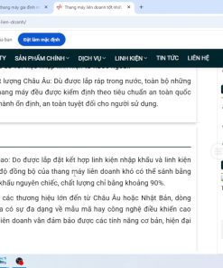 SO SÁNH THANG MÁY LIÊN DOANH VÀ THANG MÁY NHẬP KHẨU - chi tiết máy 2
