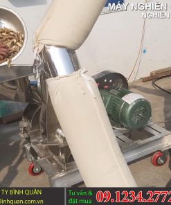 Máy nghiền bột inox cho chế biến trà túi lọc từ thân Atiso khô - chi tiết máy 2