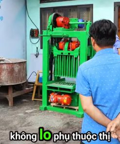 MÁY ÉP GẠCH KHÔNG NUNG KHUÔN 12 VIÊN - chi tiết máy 3