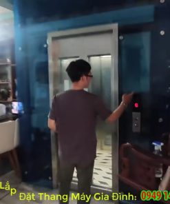 Thang máy kính Inox Gold - chi tiết máy 2