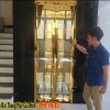 Mẫu Thang Máy Gia Đình Lồng Kính Đen