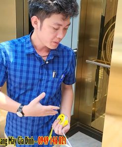 Thang máy khung thép bọc kính 450kg - chi tiết máy 4