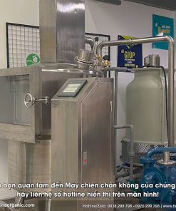 Máy chiên chân không 30kg Vina Organic