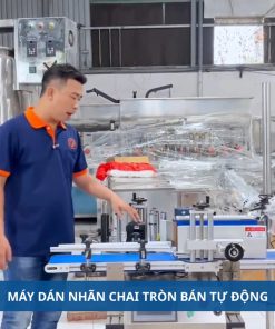 Máy Dán Nhãn Chai Tròn Bán Tự Động Gọn Chính Xác - chi tiết máy 2