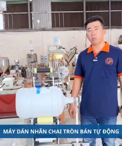 Máy dán nhãn chai tròn tự động - chi tiết máy 3