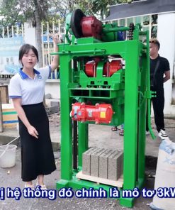 Máy Đóng Gạch Không Nung- Sản Xuất 3000-4000 Viên Gạch Mỗi Ca Làm Việc 8 Tiếng
