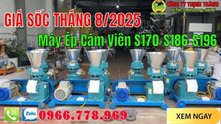 Cập nhật máy ép cám viên gia đình mẫu mới nhất Máy Ép Cám Viên S170 – S186 – S196 2